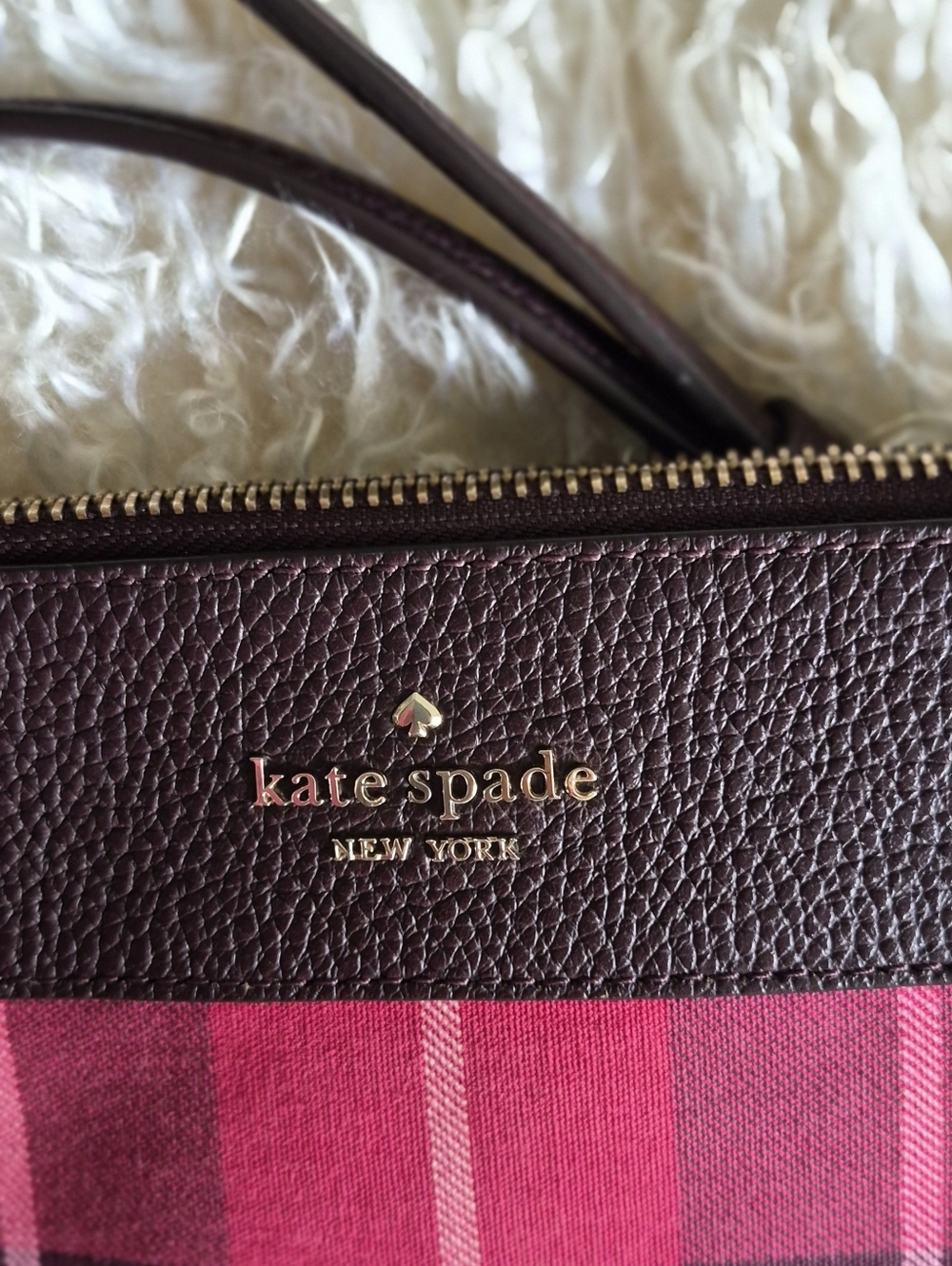 NEW Kate Spade Leila Plaid Triple Gusset Crossbody Bag - Picture 9 of 11